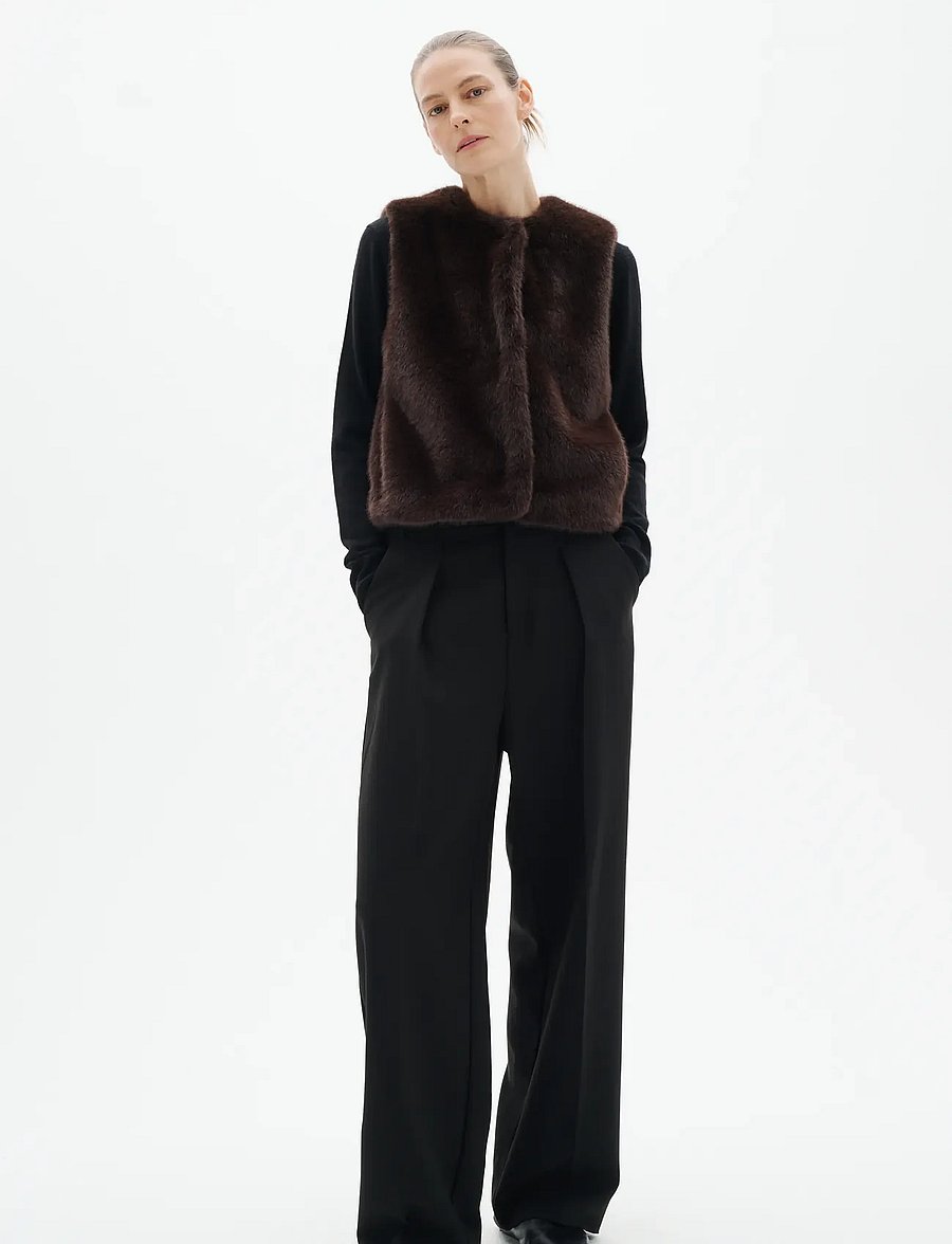 InWear - ZABELLEIW WAISTCOAT - fleece- och teddyvästar - chocolate brown - 4