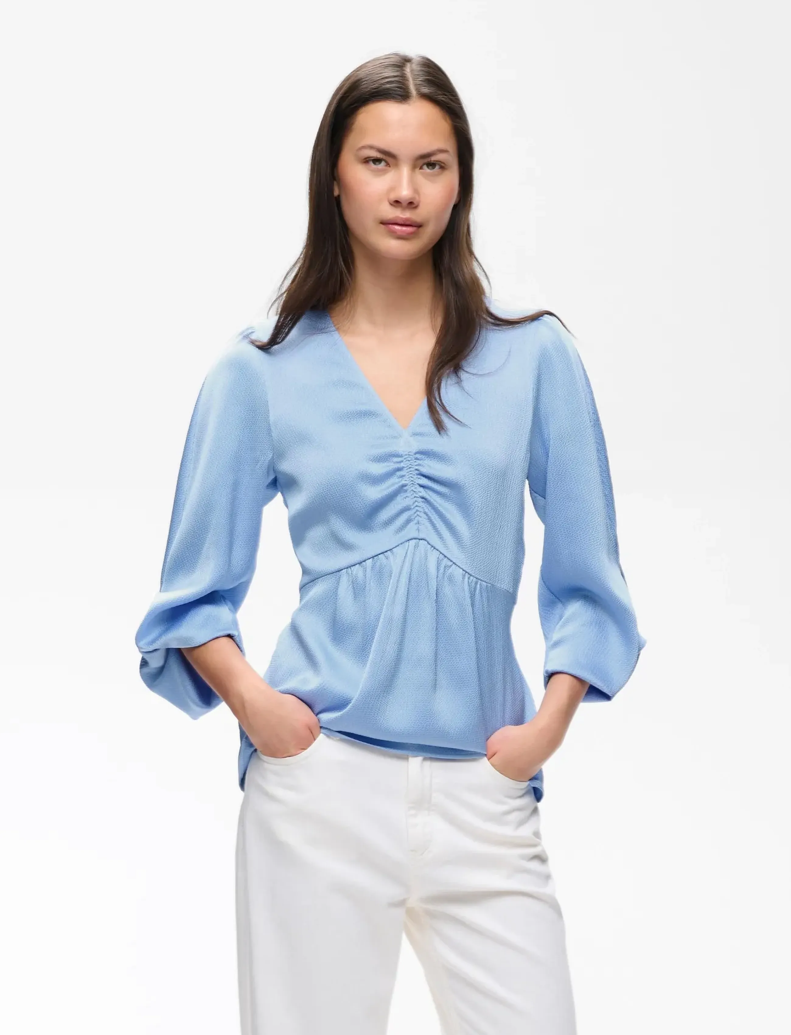 InWear Holleyiw Top, 32, Blue, Bluser > Langærmede, Dame