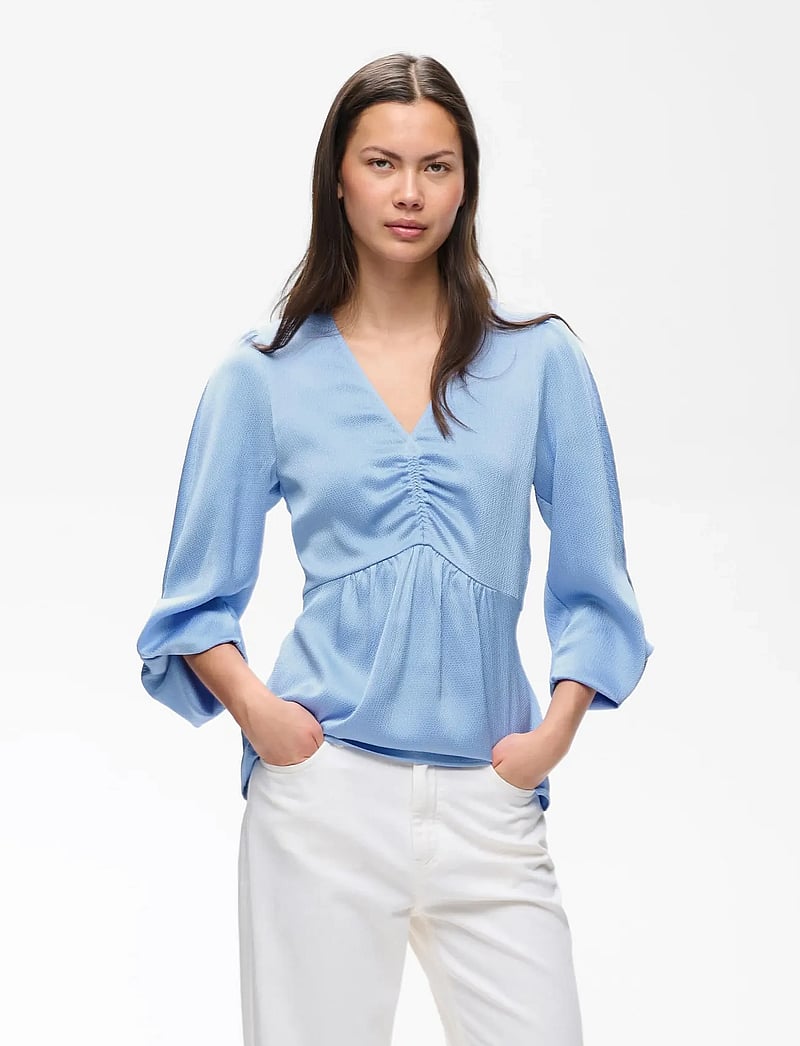 InWear - HOLLEYIW TOP - langærmede bluser - bel air blue - 0