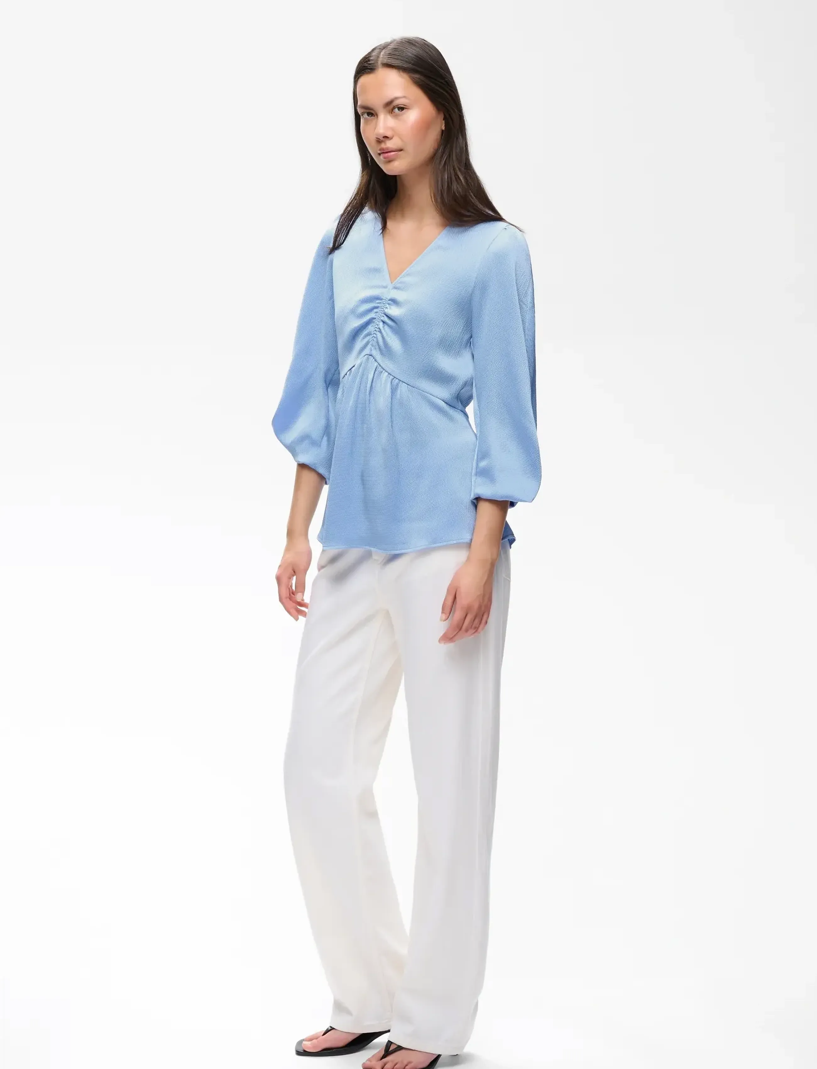 InWear - HOLLEYIW TOP - pikkade varrukatega pluusid - bel air blue - 3