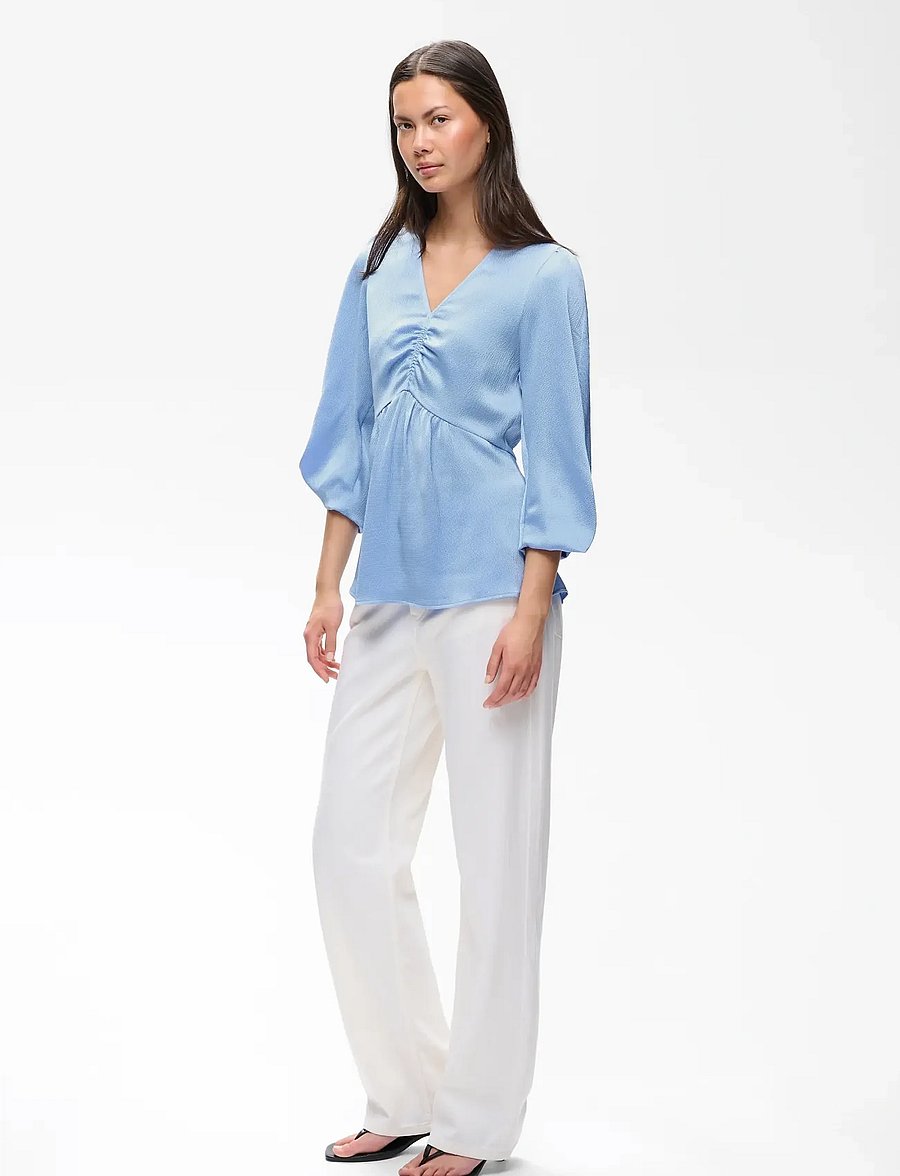 InWear - HOLLEYIW TOP - langärmelige blusen - bel air blue - 3