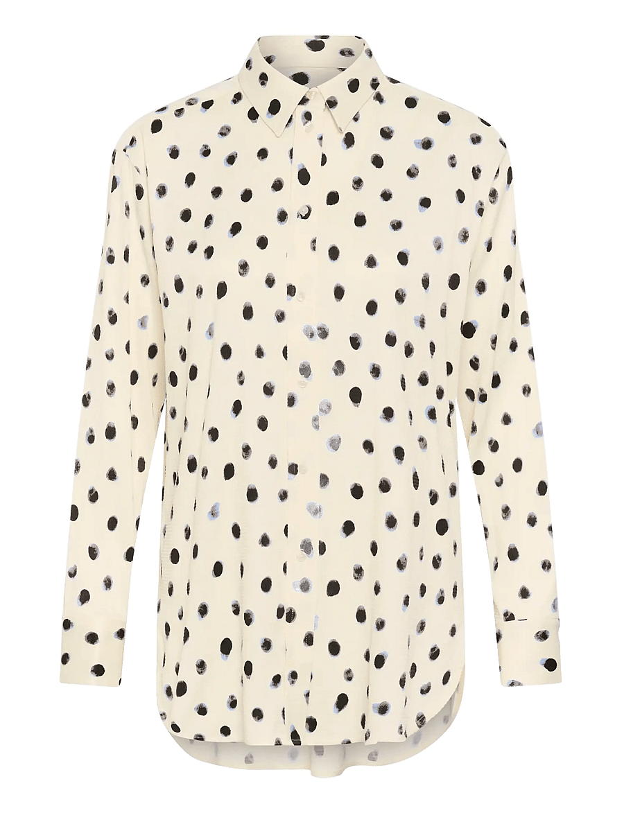 InWear - HENRIIW SHIRT - pikkade varrukatega särgid - vanilla brush dot - 1