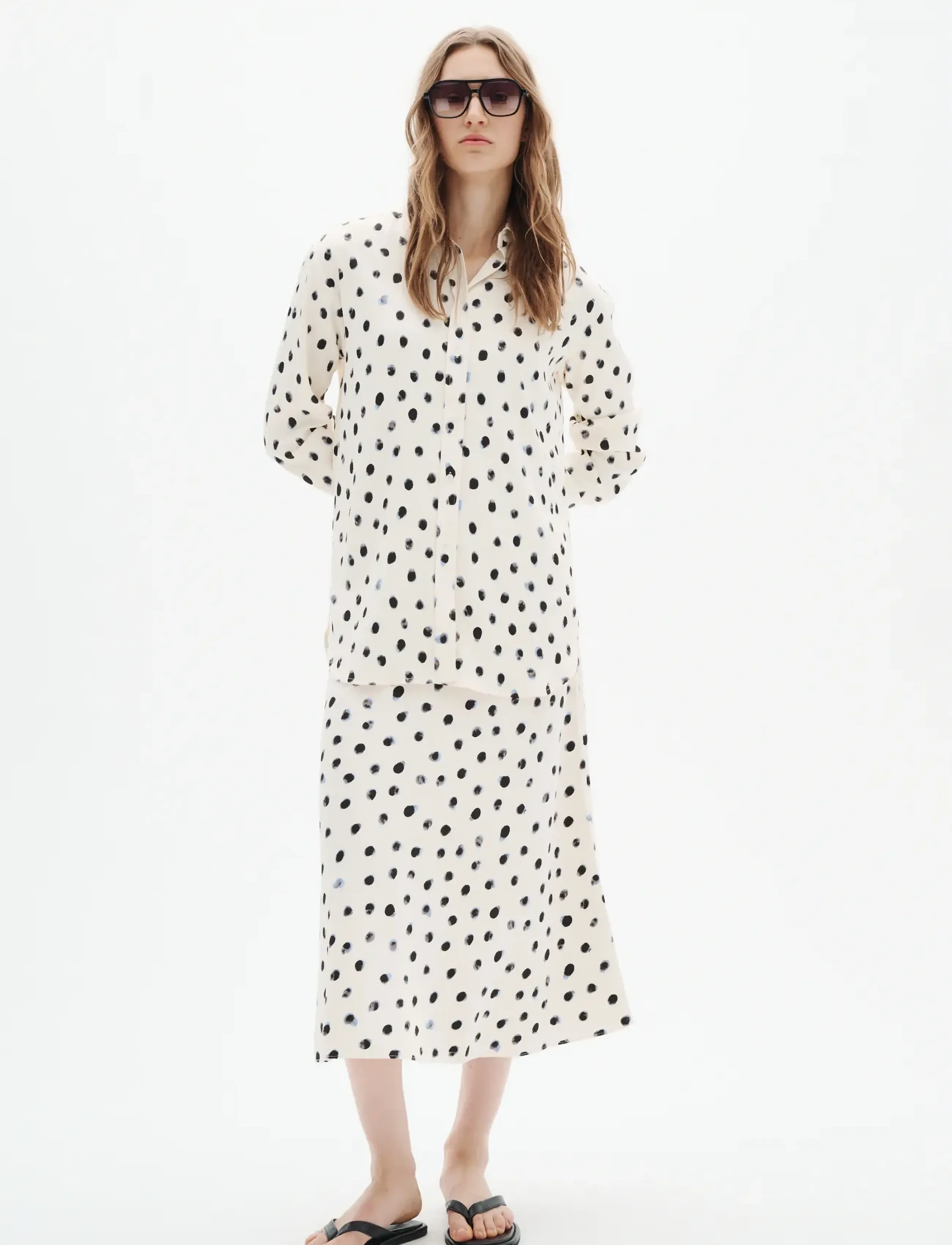 InWear HENRIIW SHIRT - Skjorter - VANILLA BRUSH DOT / cream