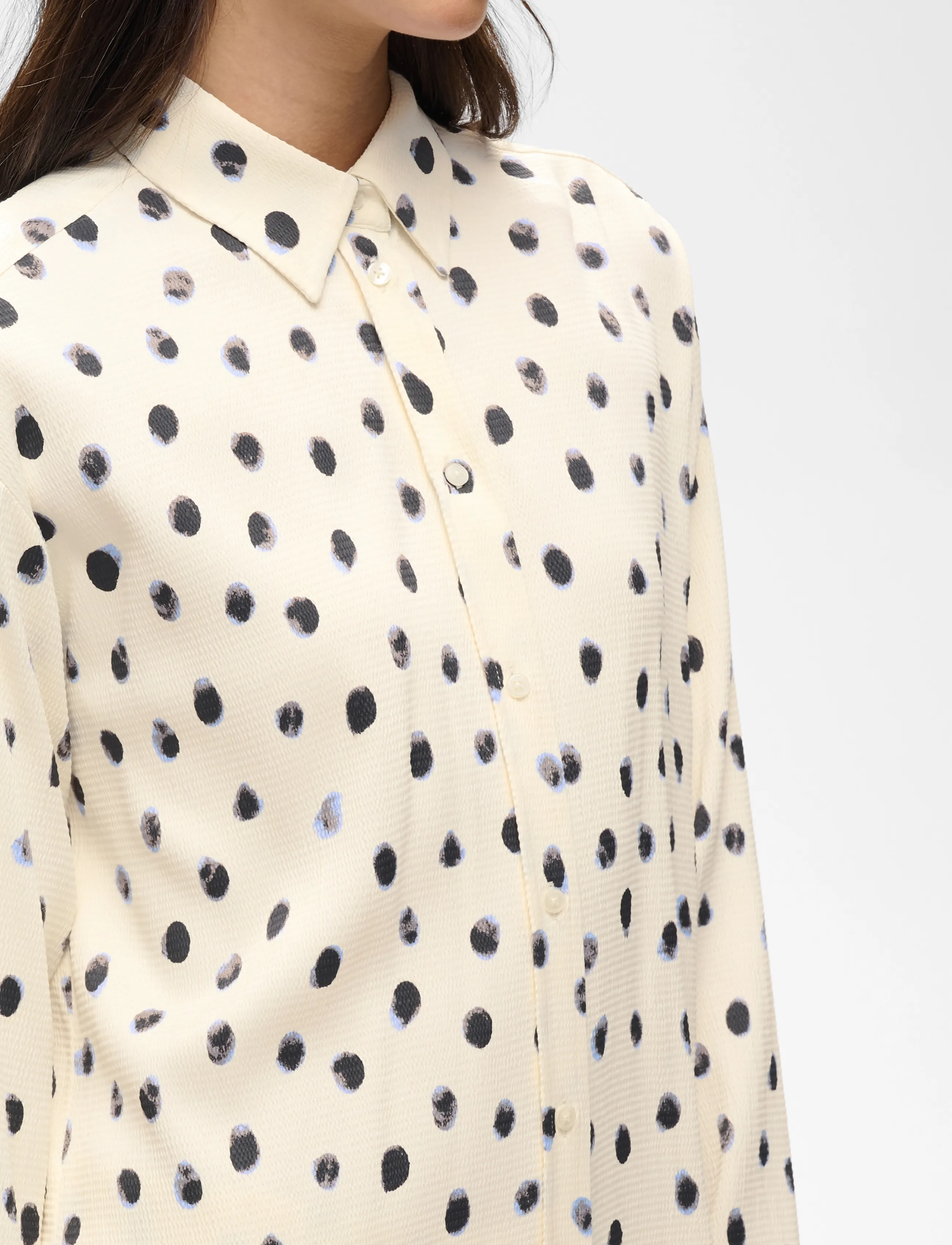 InWear - HENRIIW SHIRT - long-sleeved shirts - vanilla brush dot - 3