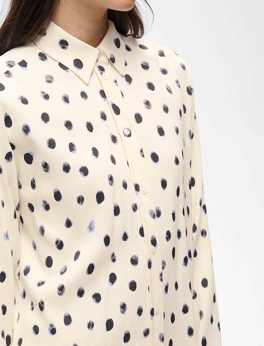 InWear - HENRIIW SHIRT - long-sleeved shirts - vanilla brush dot - 3