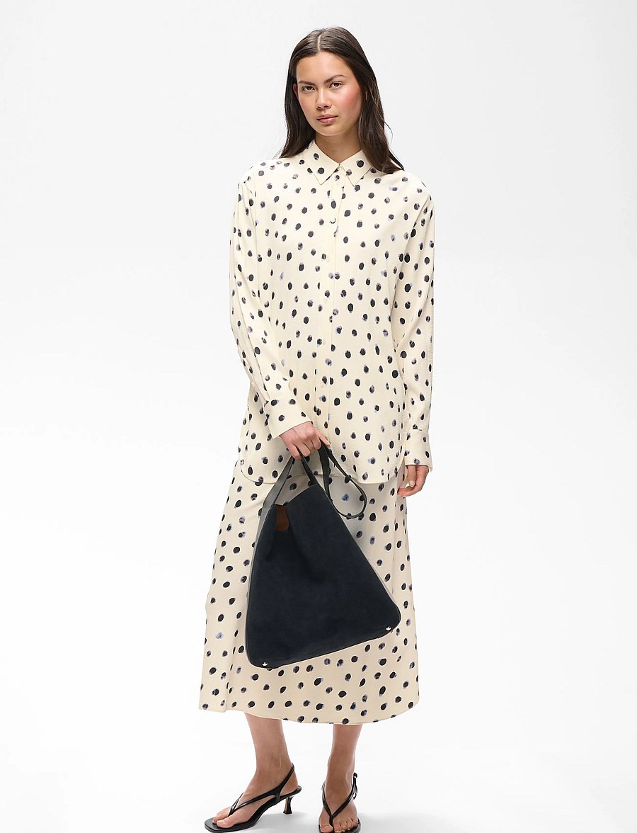 InWear - HENRIIW SHIRT - long-sleeved shirts - vanilla brush dot - 4