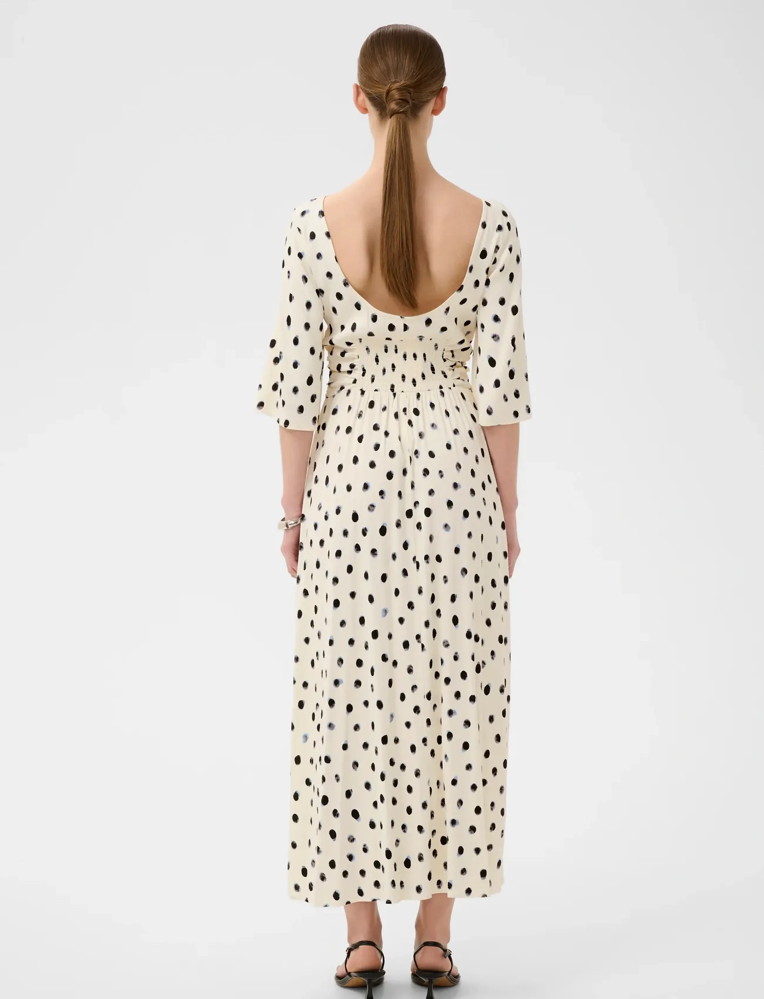 InWear - HENRIIW DRESS - midi kjoler - vanilla brush dot - 3