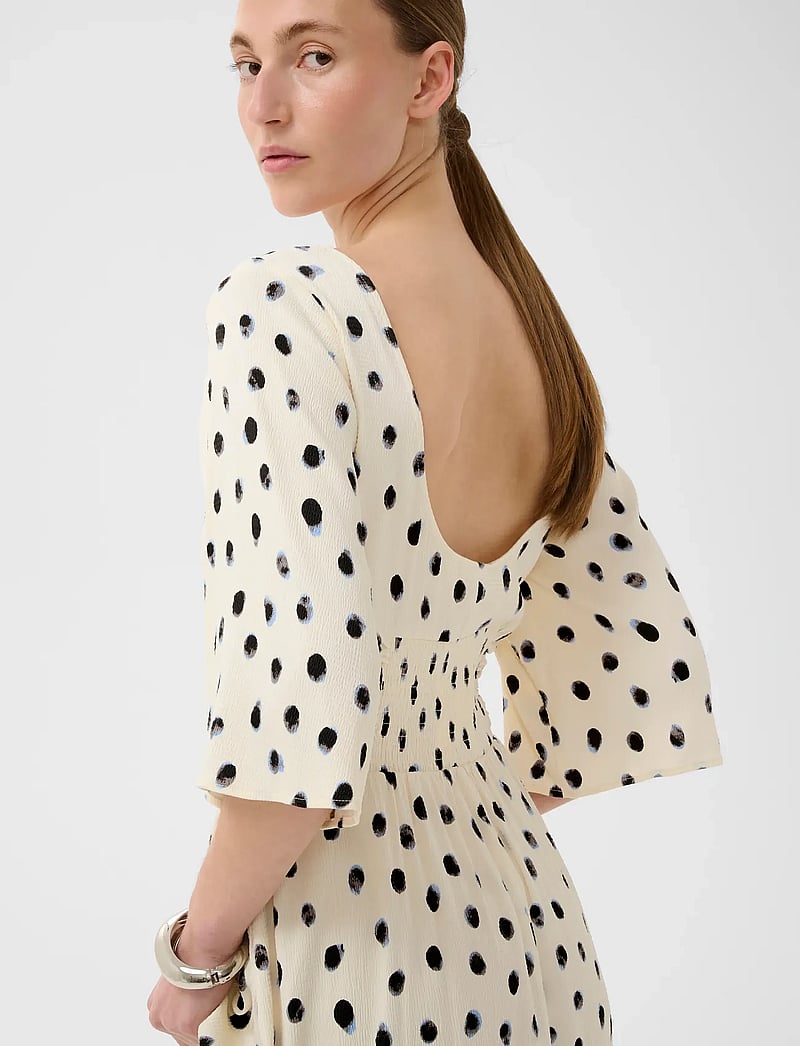 InWear - HENRIIW DRESS - vanilla brush dot - 4