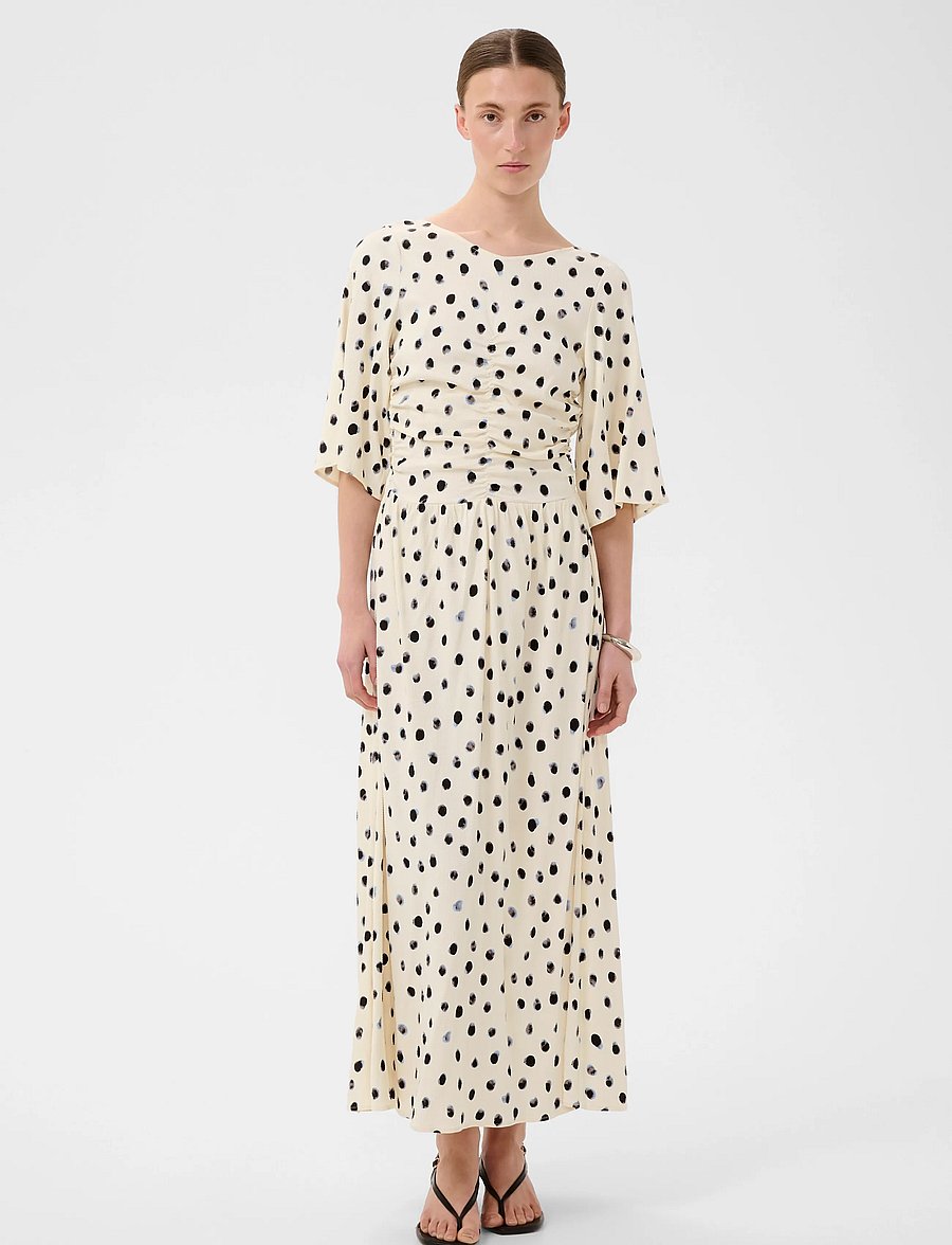 InWear - HENRIIW DRESS - midikleider - vanilla brush dot - 4