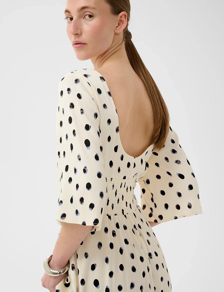 InWear - HENRIIW DRESS - midi kjoler - vanilla brush dot - 4