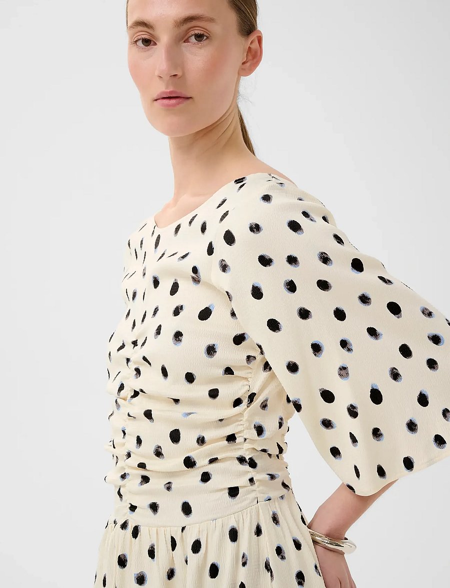 InWear - HENRIIW DRESS - midi kjoler - vanilla brush dot - 5