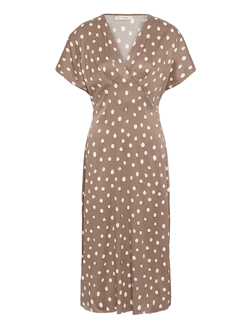 InWear - HENRIIW FITTED DRESS - brown brush dot - 1