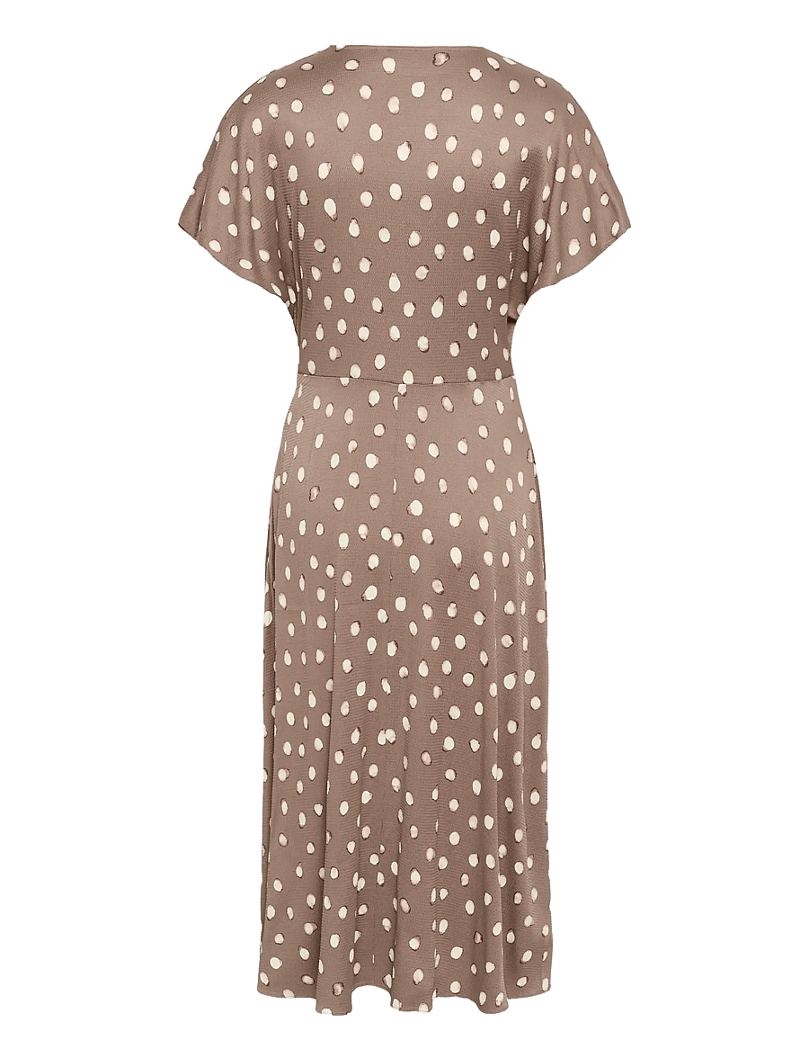InWear - HENRIIW FITTED DRESS - midikleidid - brown brush dot - 2