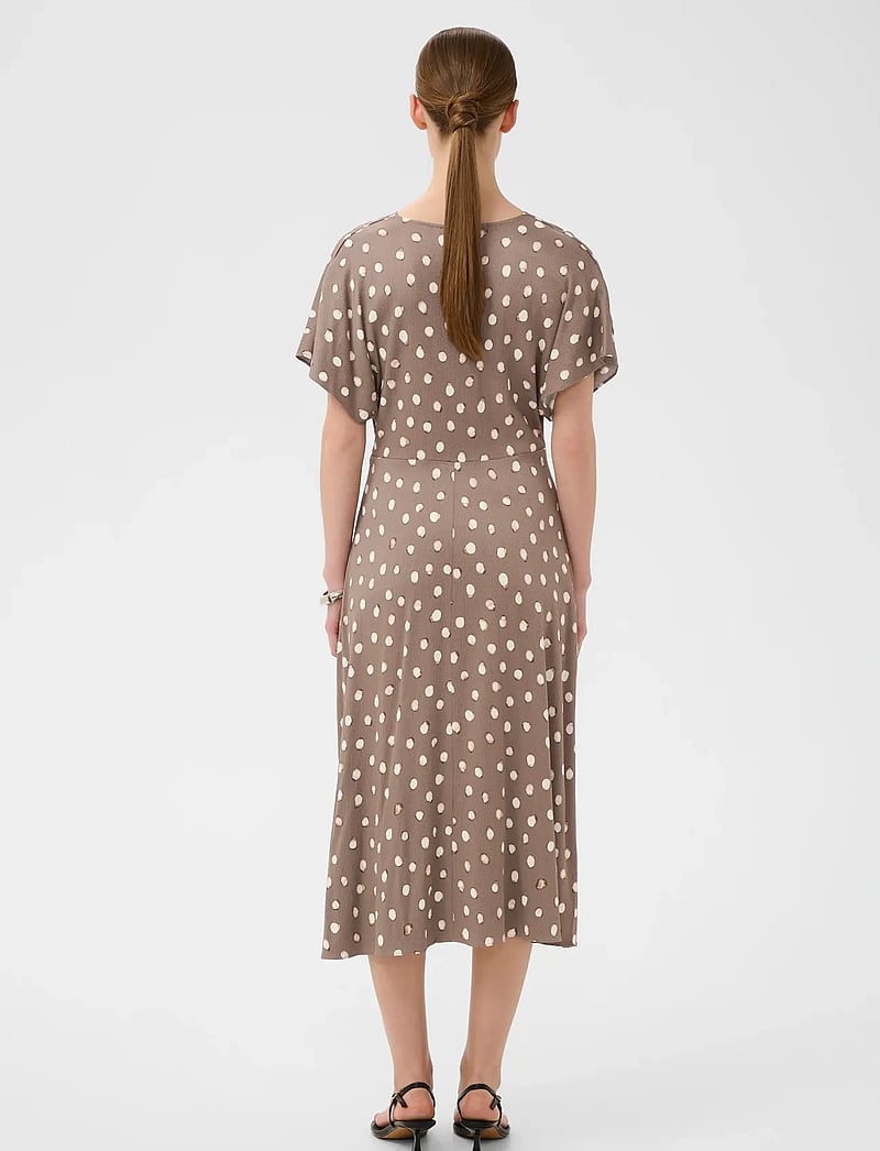 InWear - HENRIIW FITTED DRESS - brown brush dot - 3