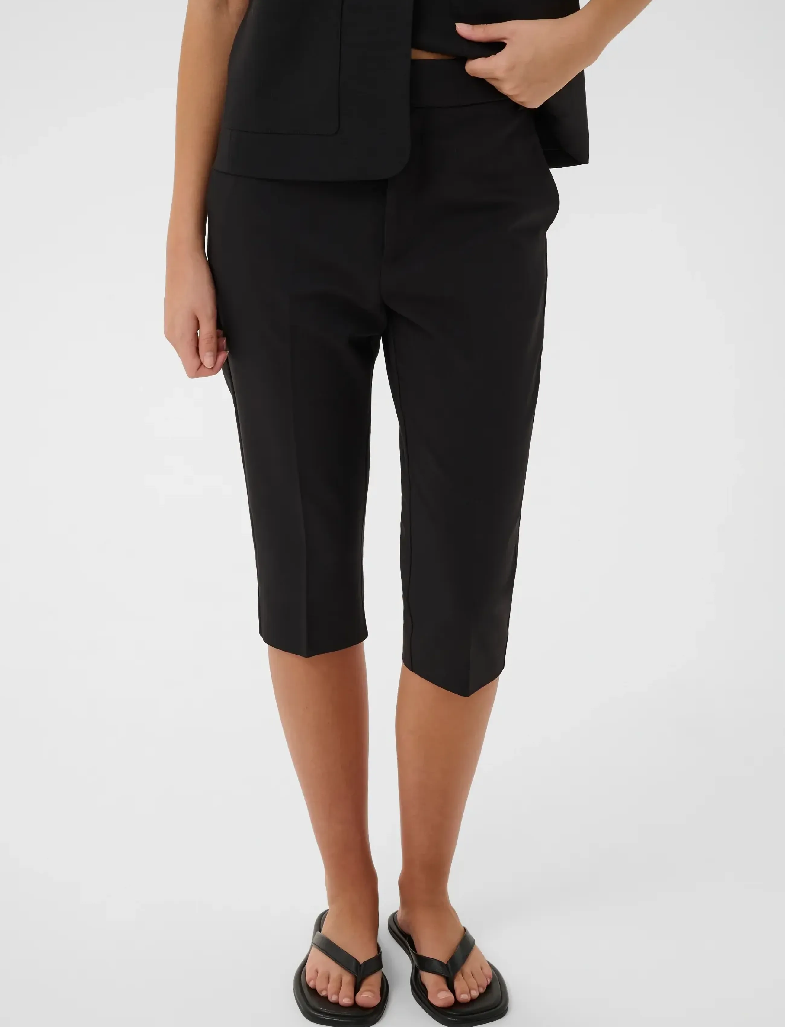 InWear Zellaiw Pirate Pants, 46, Black, Bukser > Capri-Bukser, Dame