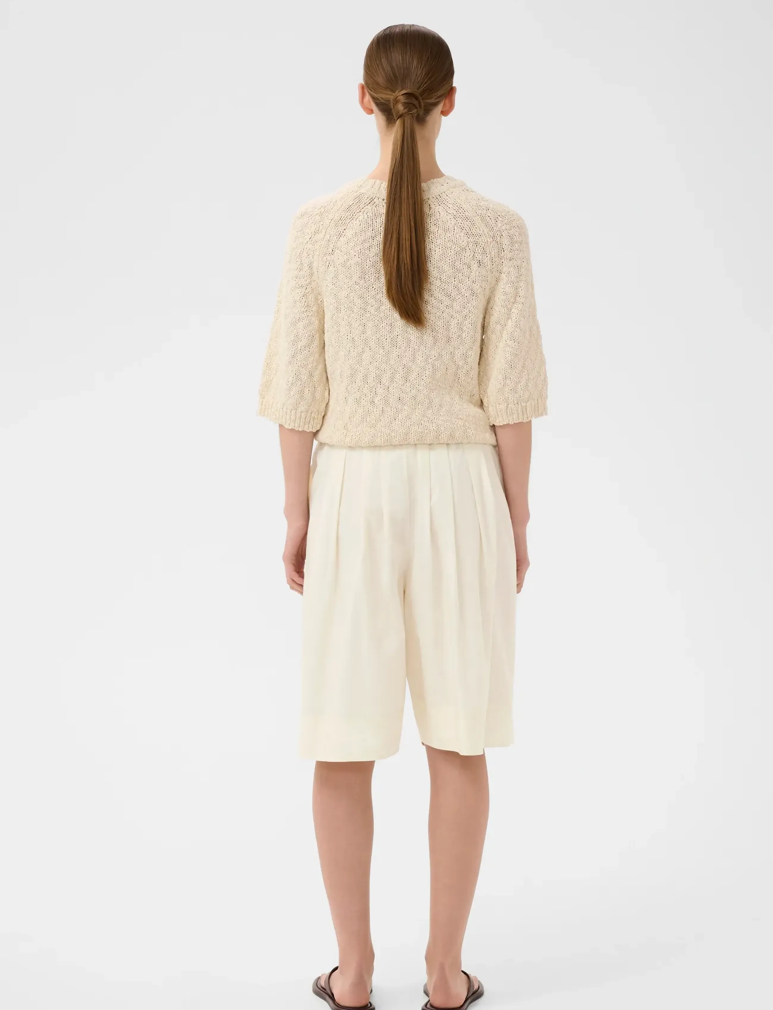 InWear - HAZEIW BERMUDA SHORTS - bermuda püksid - vanilla - 3