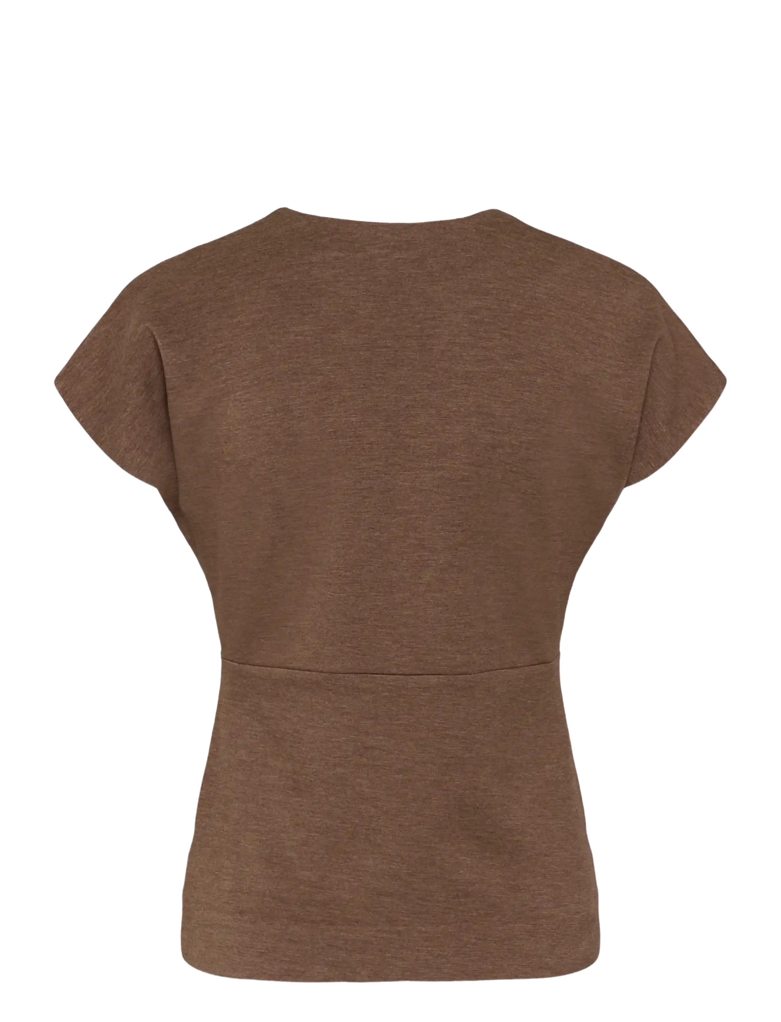 InWear - FARIIW VINCENTIW MEL BLOUSE - lühikeste varrukatega pluusid - coffee quartz melange - 2