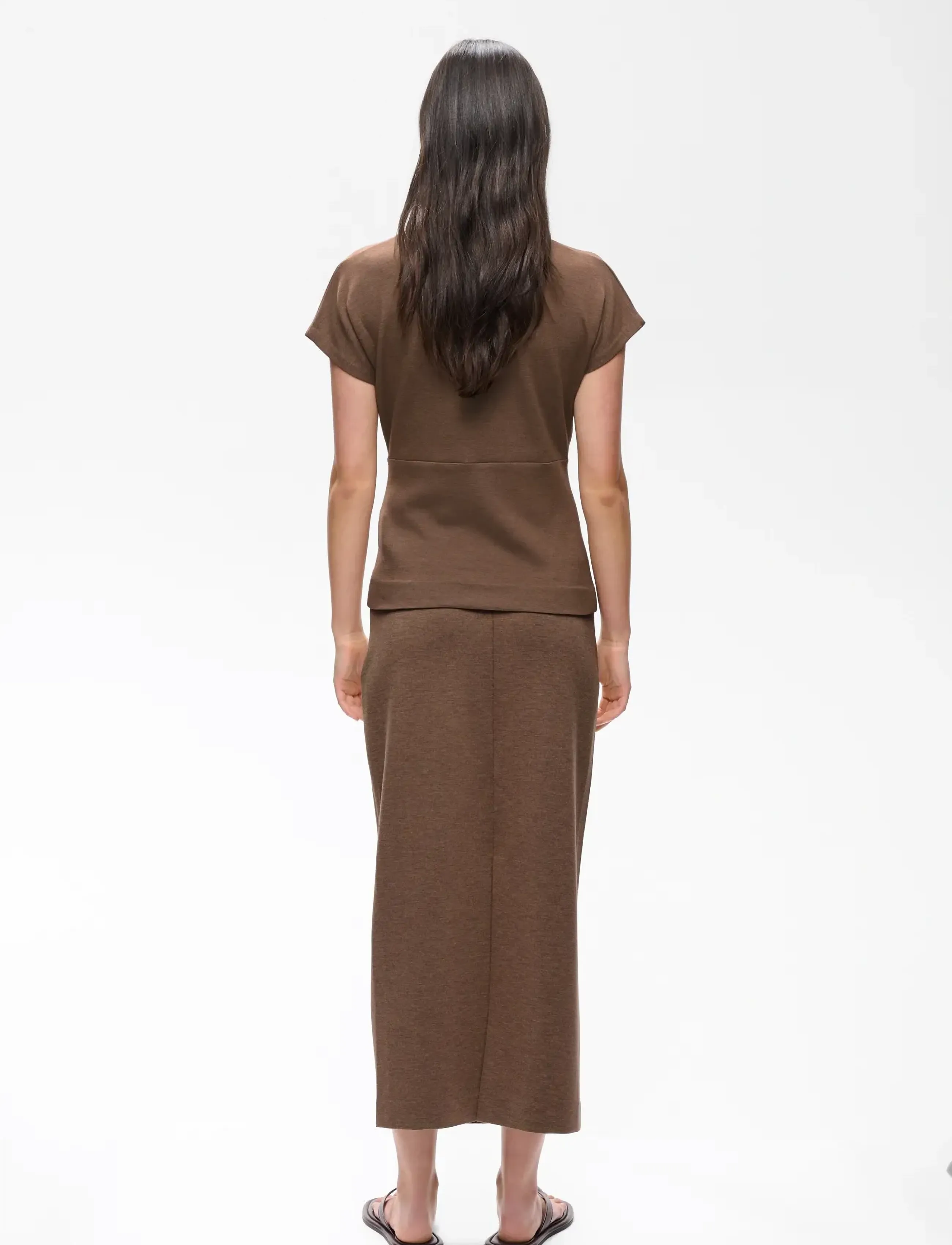 InWear - FARIIW VINCENTIW MEL BLOUSE - lühikeste varrukatega pluusid - coffee quartz melange - 4