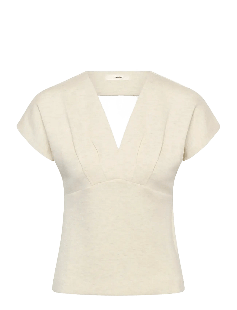 InWear - FARIIW VINCENTIW MEL BLOUSE - kortærmede bluser - ecru - 1