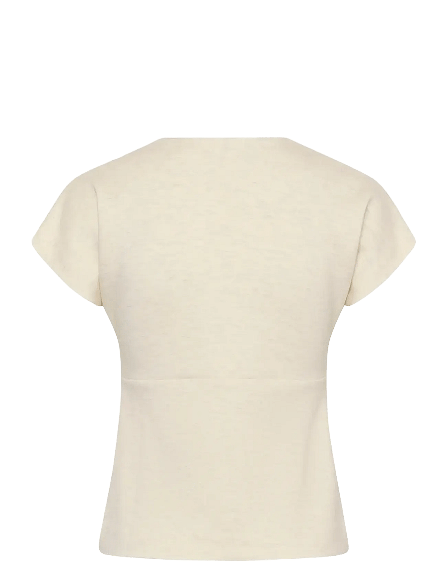 InWear - FARIIW VINCENTIW MEL BLOUSE - lühikeste varrukatega pluusid - ecru - 2
