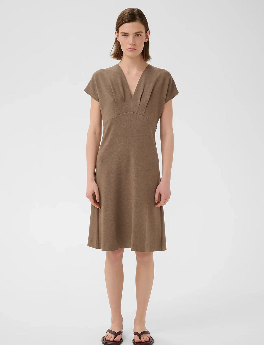 InWear - FARIIW VINCENT MEL SHORT DRESS - sommerkjoler - coffee quartz melange - 0