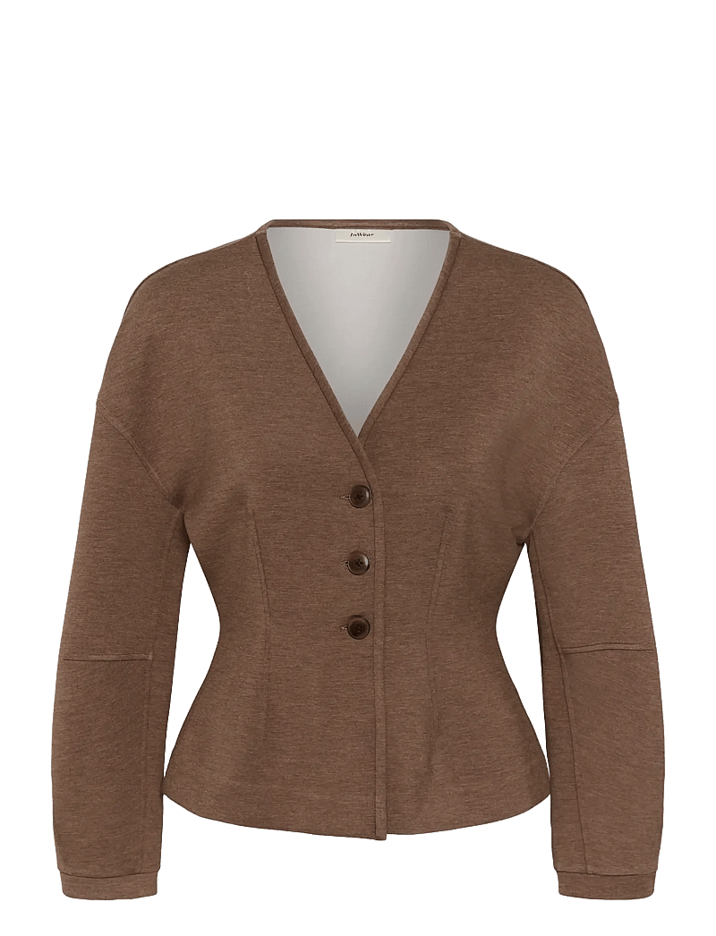 InWear - FARIIW VINCENTIW MEL JACKET - enkeltradede blazere - coffee quartz melange - 1