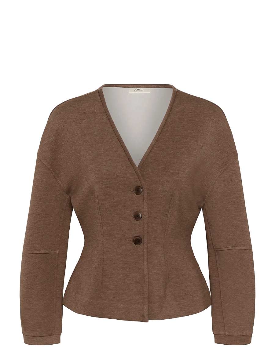 InWear - FARIIW VINCENTIW MEL JACKET - einreihige blazer - coffee quartz melange - 1
