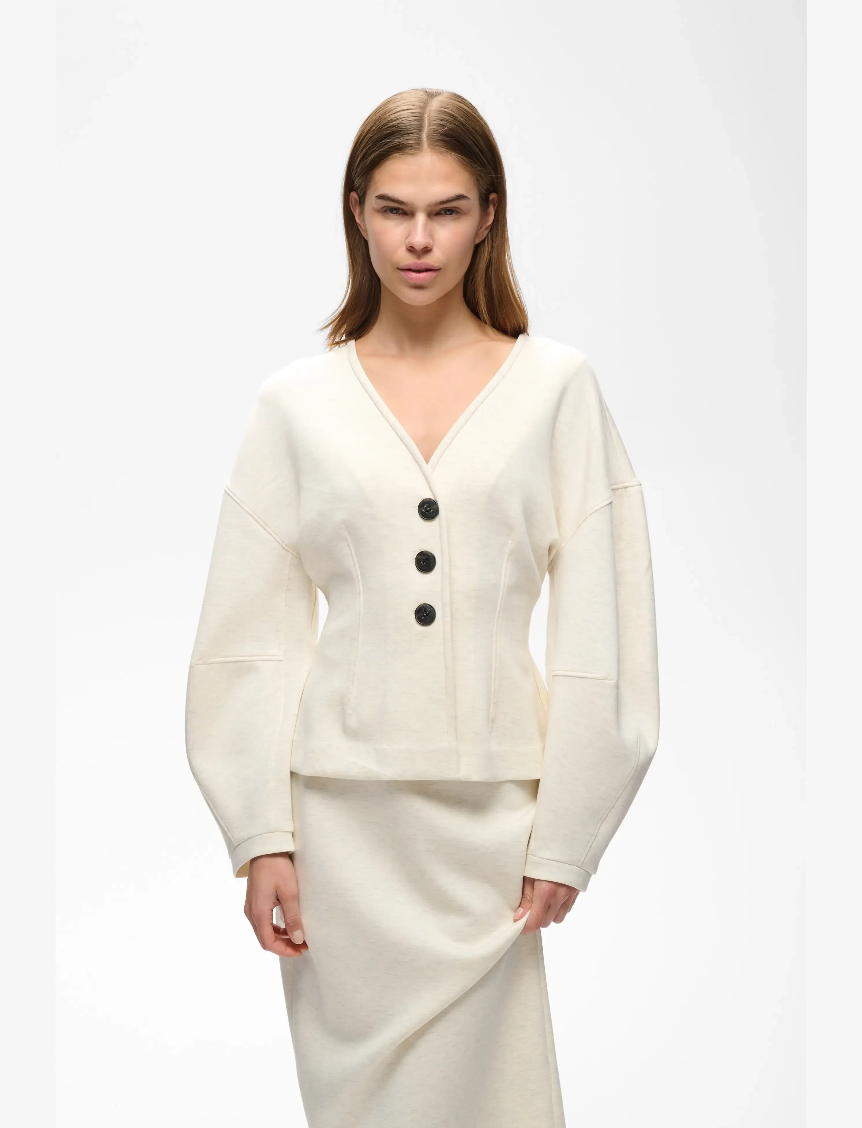 InWear Fariiw Vincentiw Mel Jacket, L, Blazer, Creme - Single Breasted Frauen