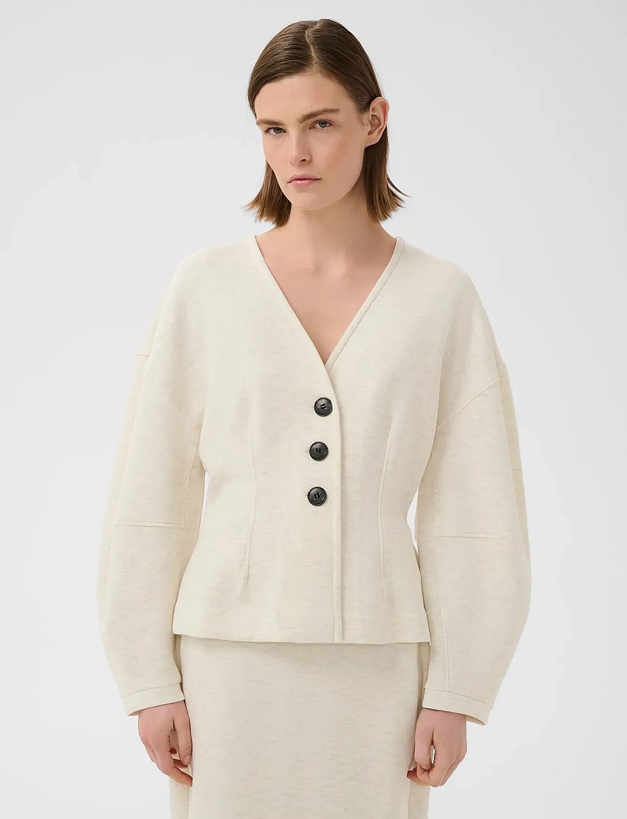 InWear - FARIIW VINCENTIW MEL JACKET - single breasted blazers - ecru - 4
