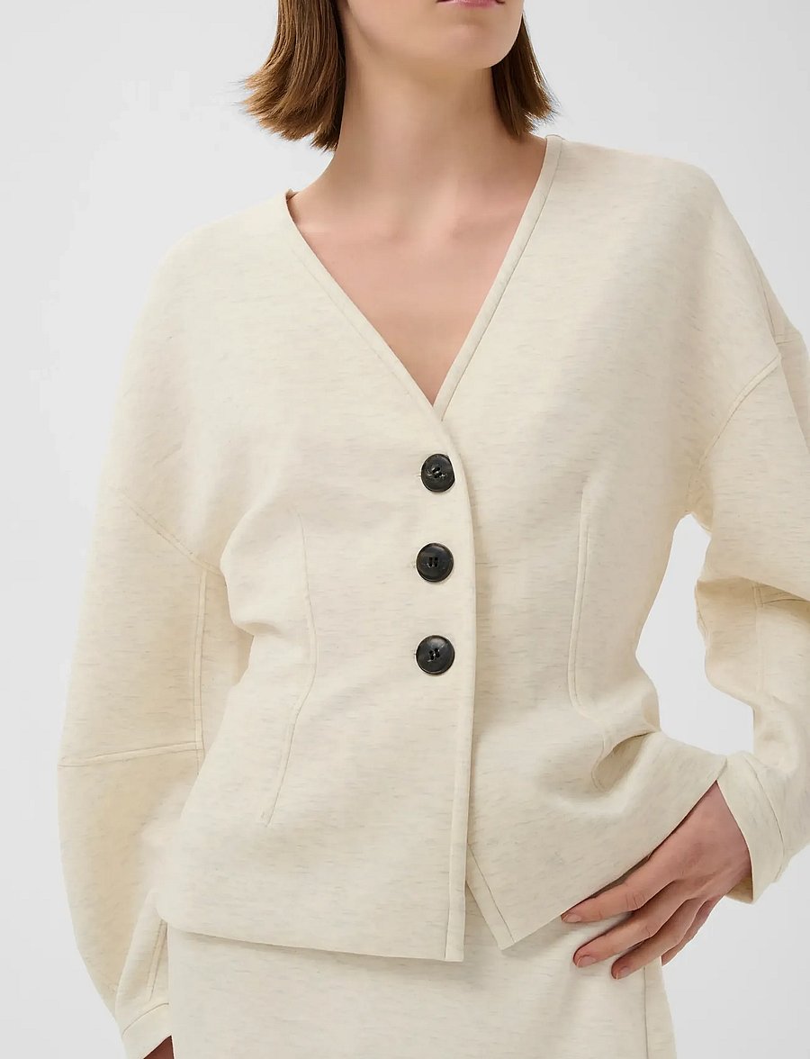 InWear - FARIIW VINCENTIW MEL JACKET - single breasted blazers - ecru - 5
