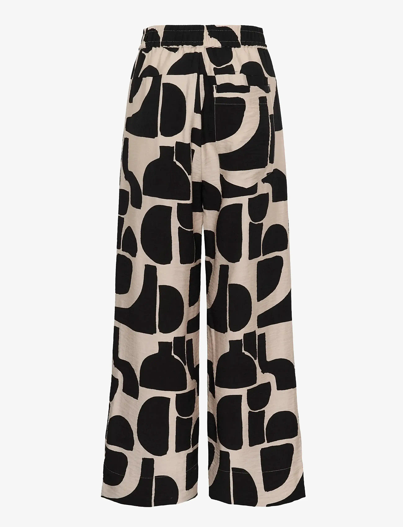 InWear - LYNNIW PANT - vida byxor - black soft blocks - 2