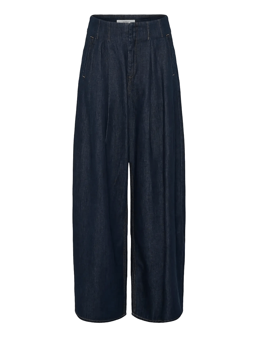 InWear - HIROIW PANT - washed dark blue denim - 1