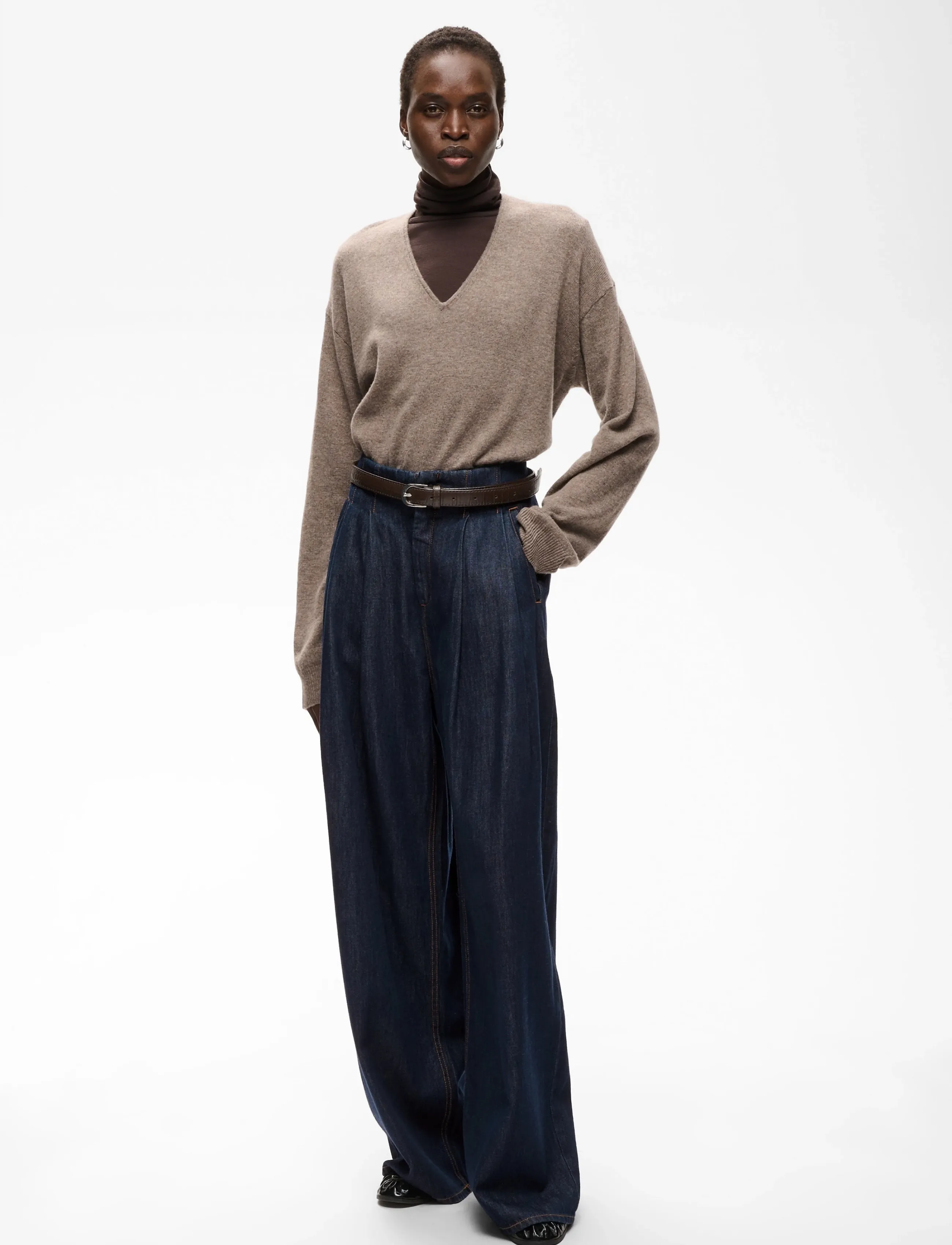 InWear HIROIW PANT - Kleidung - WASHED DARK BLUE DENIM / navy