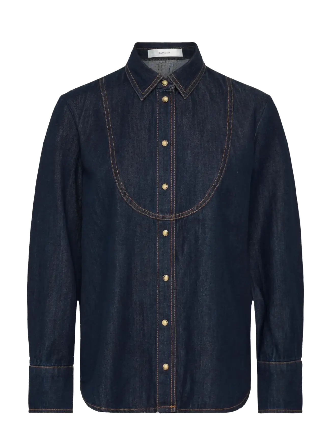 InWear HIROIW SHIRT - Kleidung - WASHED DARK BLUE DENIM / navy