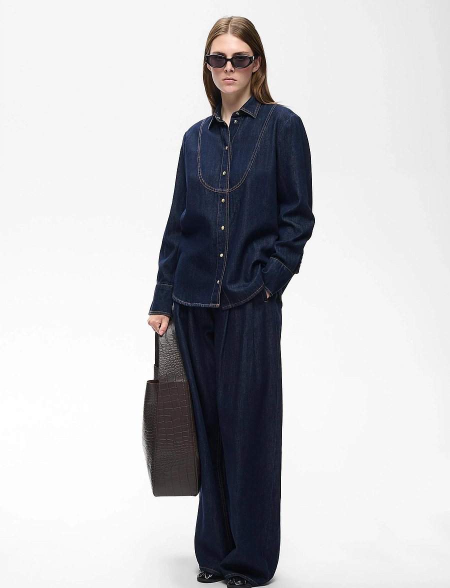 InWear - HIROIW SHIRT - washed dark blue denim - 0