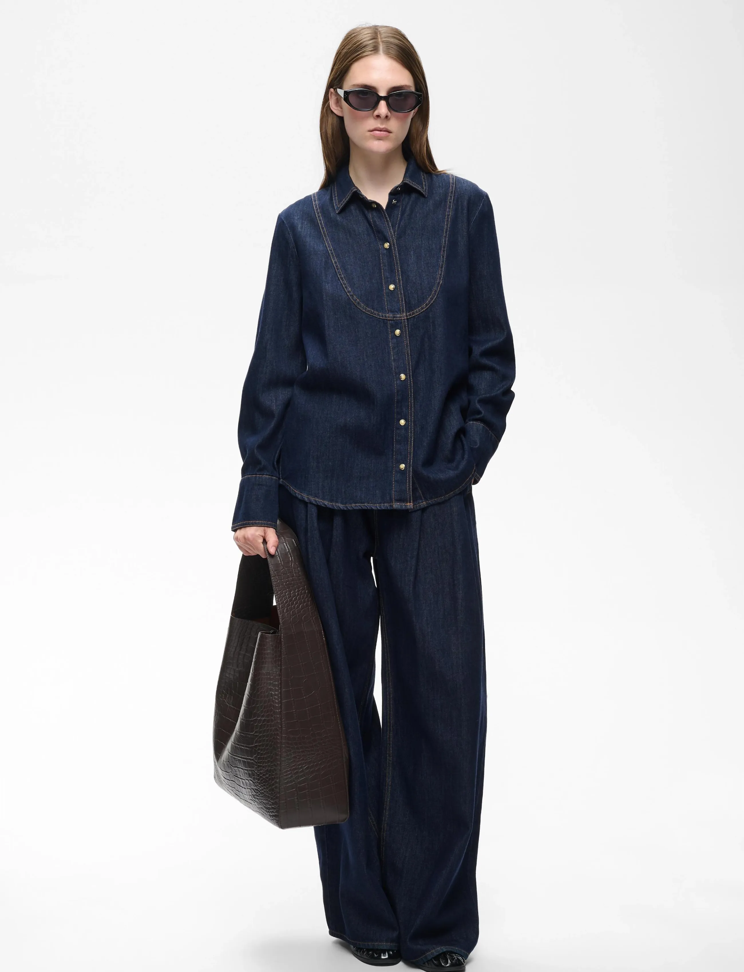 InWear - HIROIW SHIRT - jeansskjortor - washed dark blue denim - 3