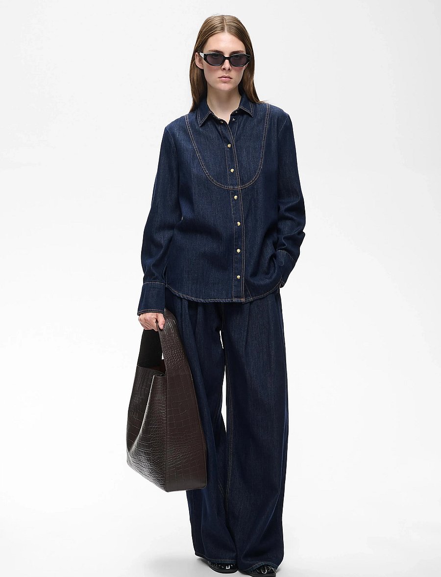 InWear - HIROIW SHIRT - jeansskjortor - washed dark blue denim - 3