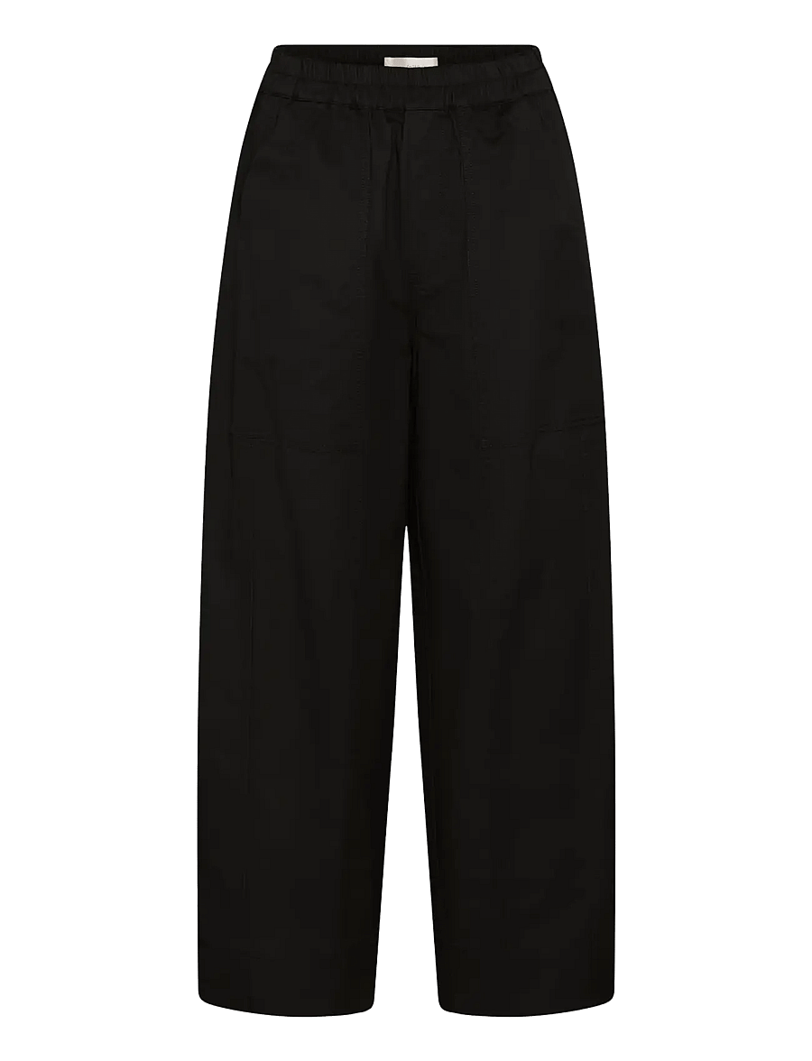 InWear - HAIKOIW PULLON PANTS - hosen mit weitem bein - black - 1