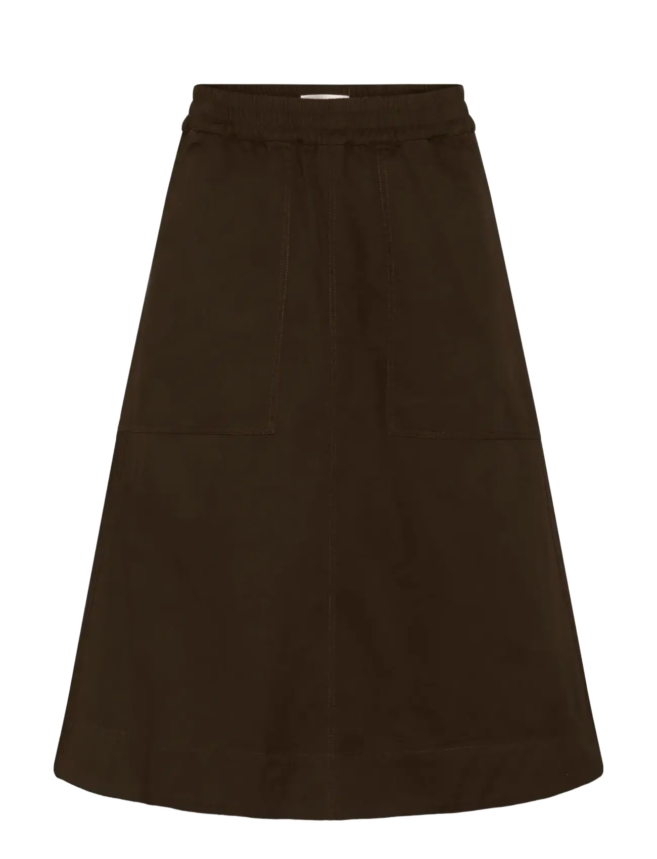 InWear - HAIKOIW PULLON SKIRT - midi skirts - chocolate brown - 1
