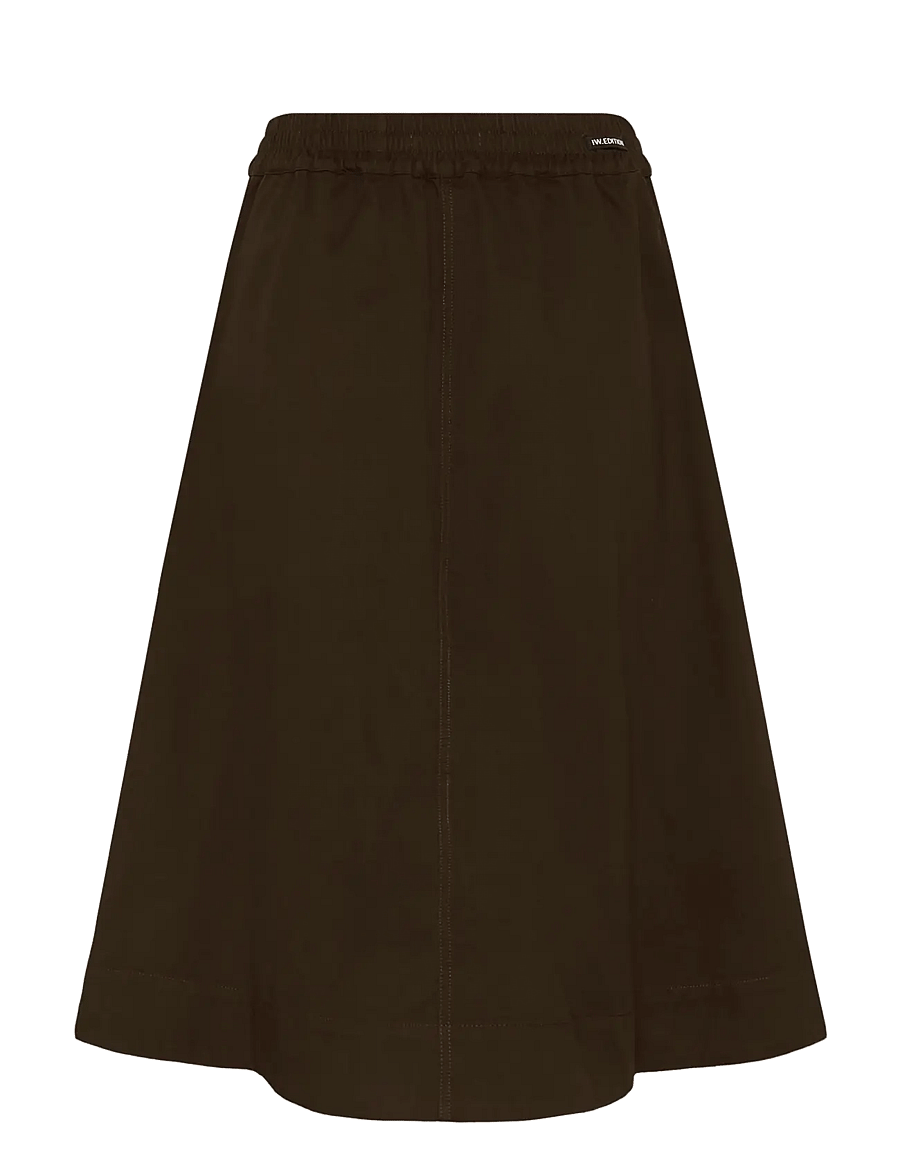 InWear - HAIKOIW PULLON SKIRT - midi skirts - chocolate brown - 2