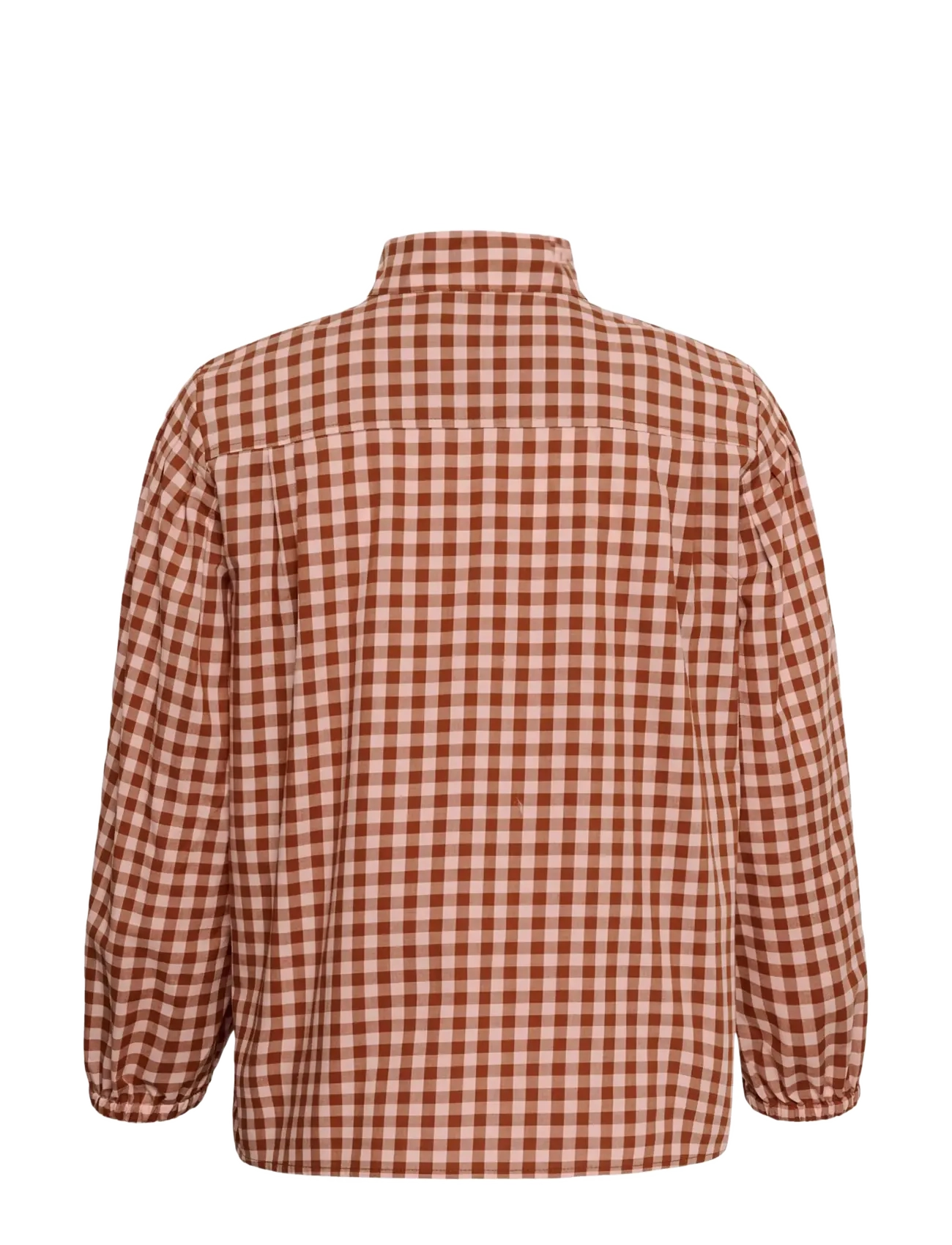 InWear - HAIMAIW HIGH NECK SHIRT - langærmede skjorter - gingham brandy/brown pale mauv - 2