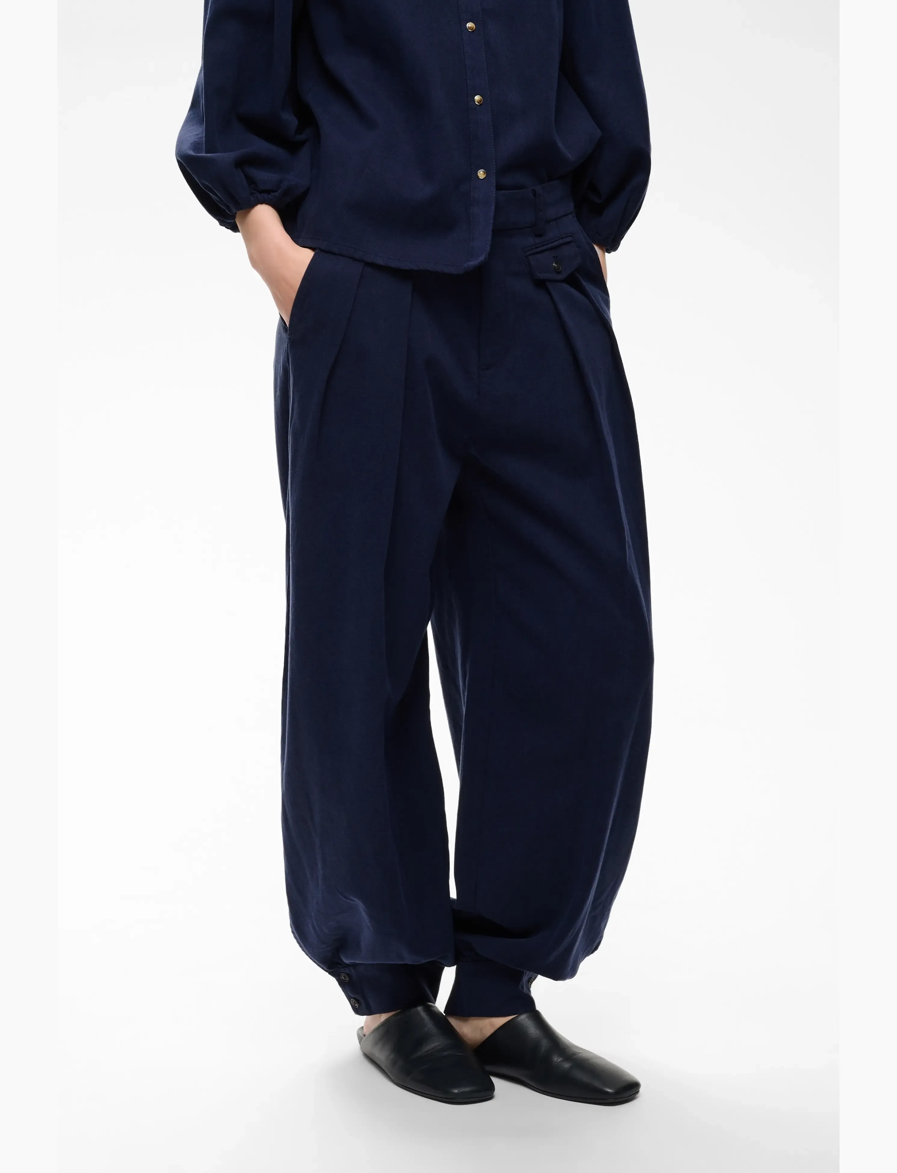 InWear Hessiw Pants, 42, Trousers, Marineblau - Barrel Frauen