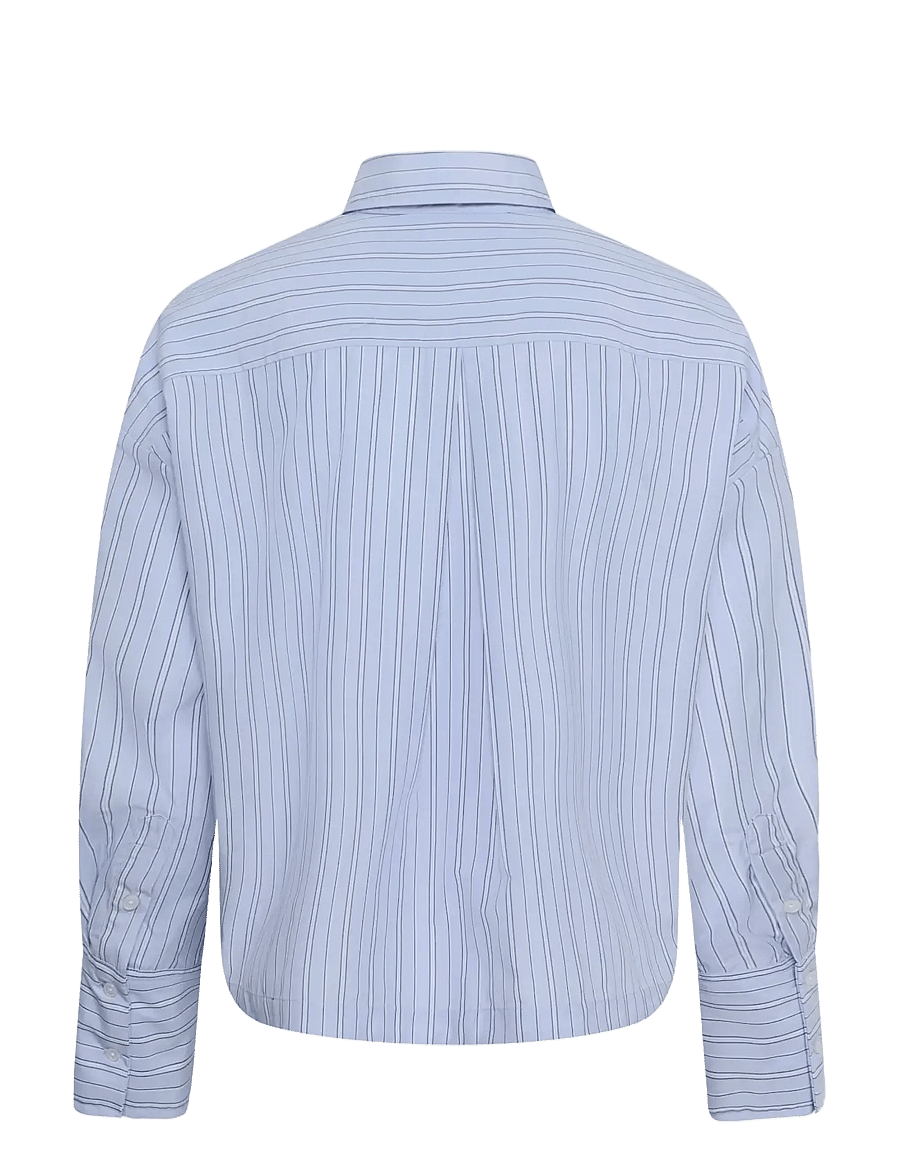 InWear - HALENIW SHORT SHIRT - dobby stipe brunnera blue - 2