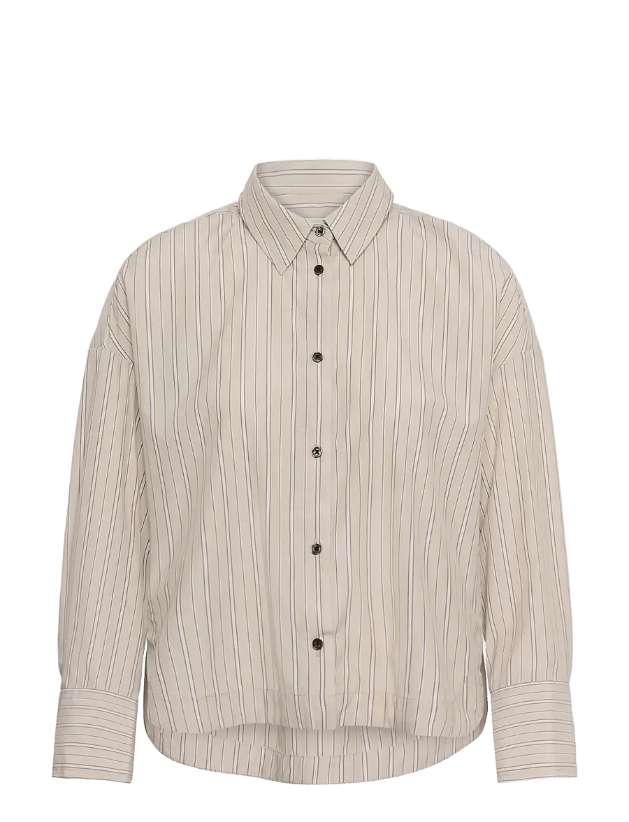 InWear - HALENIW SHORT SHIRT - långärmade skjortor - dobby stripe hummus - 1