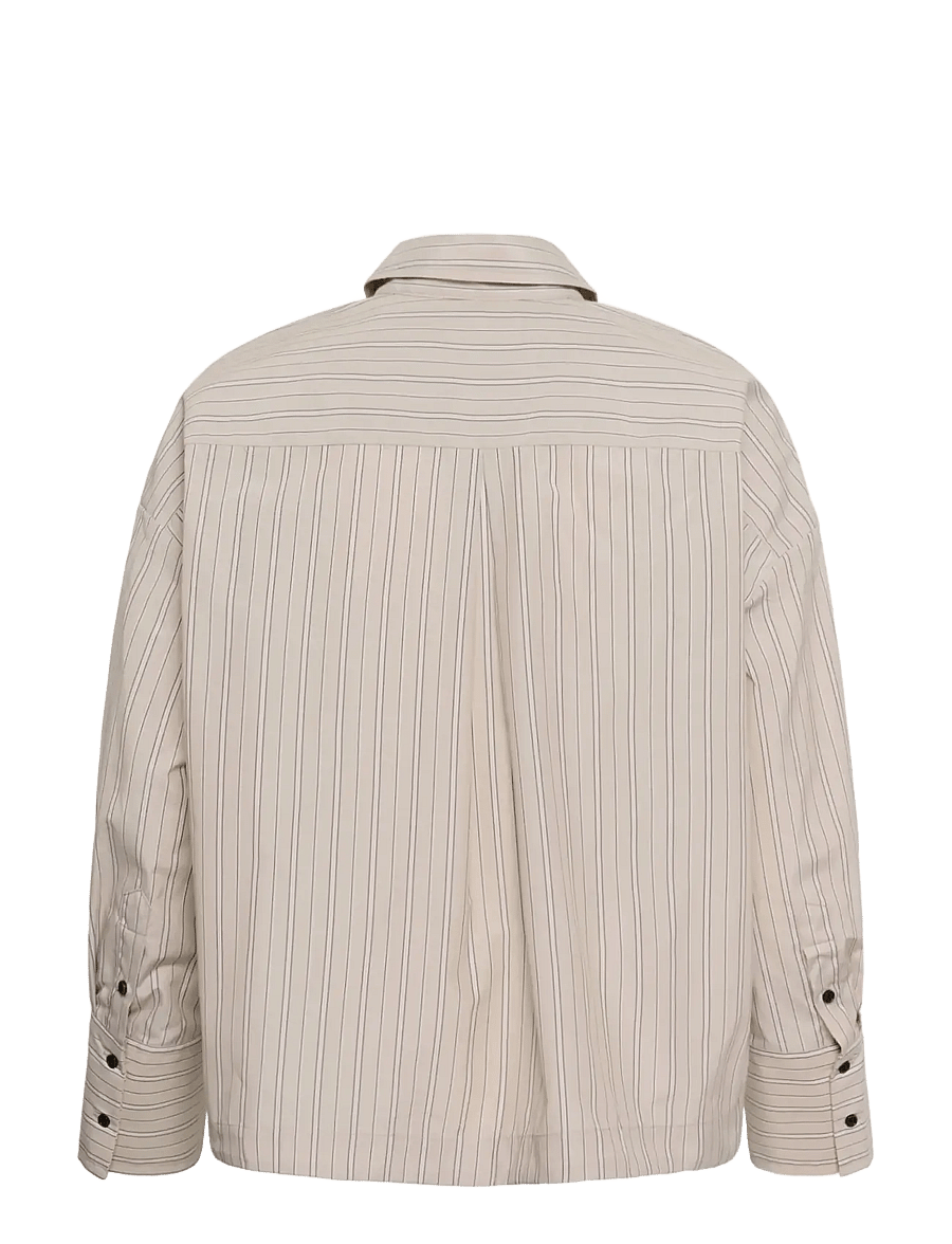 InWear - HALENIW SHORT SHIRT - långärmade skjortor - dobby stripe hummus - 2