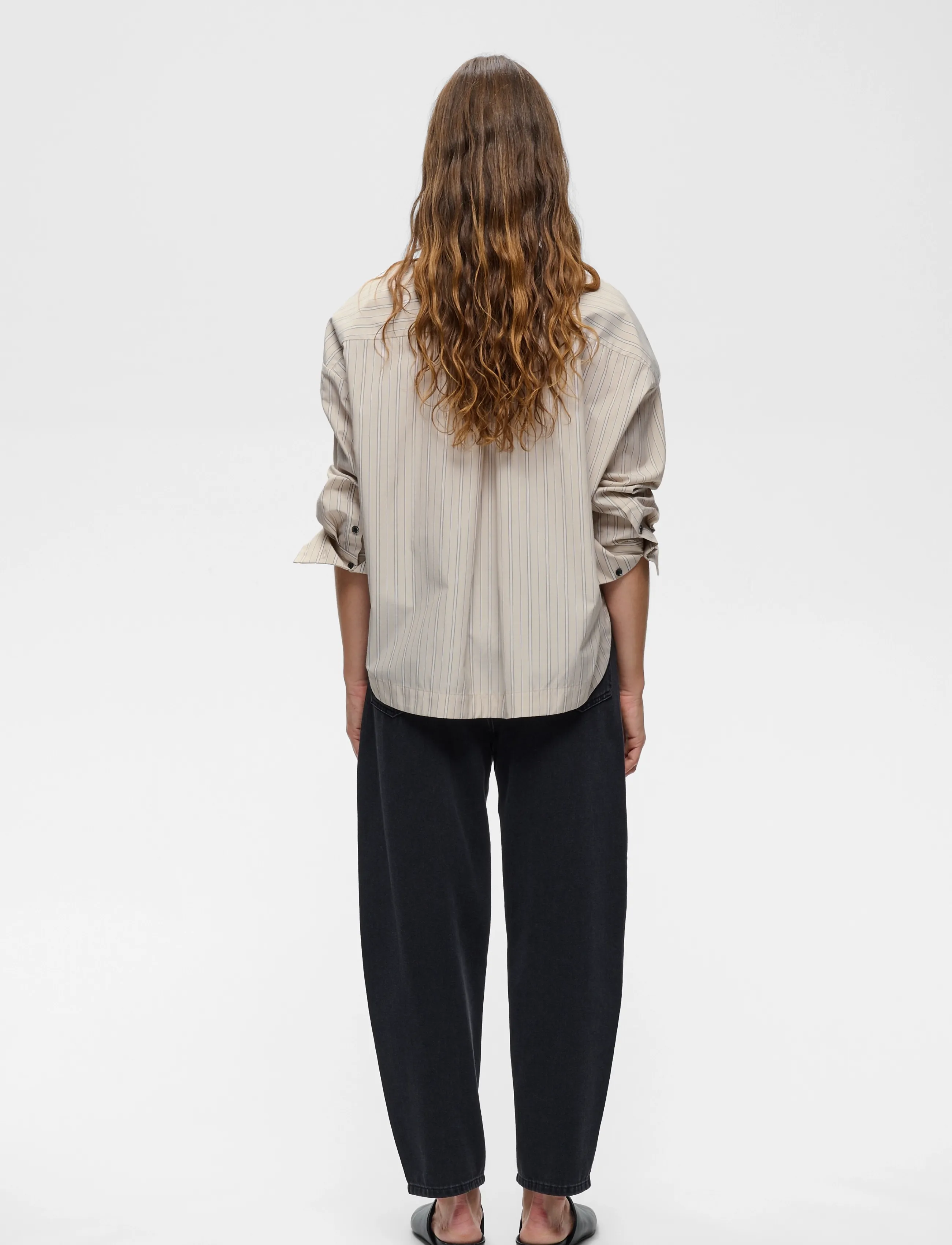InWear - HALENIW SHORT SHIRT - långärmade skjortor - dobby stripe hummus - 5
