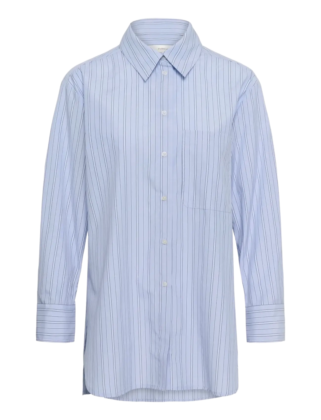 InWear HALENIW SHIRT - Kollektioner - DOBBY STIPE BRUNNERA BLUE / blue
