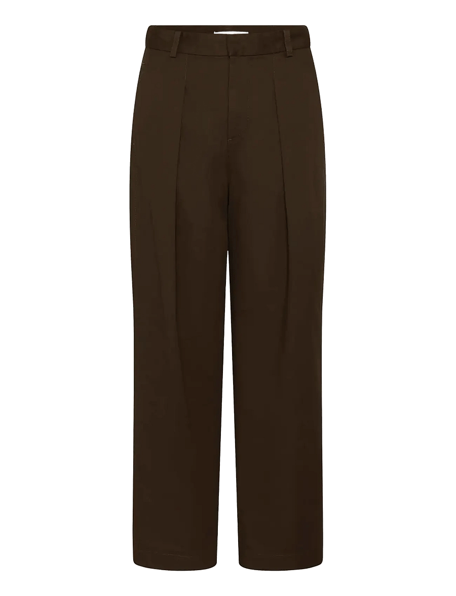 InWear - HAIKOIW TINIKKA PANTS - wide leg trousers - chocolate brown - 1
