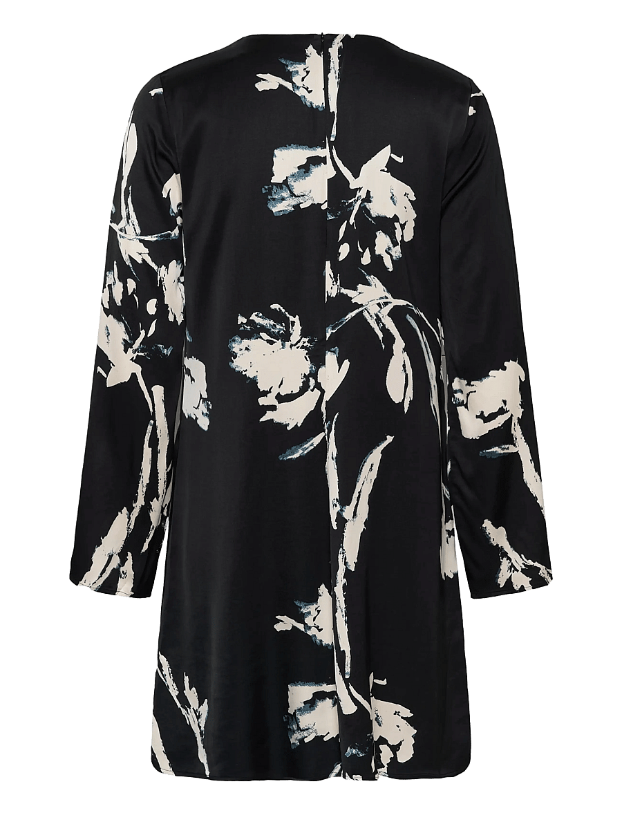 InWear - MEADOWIW SHORT DRESS - kurze kleider - black painted flower - 2