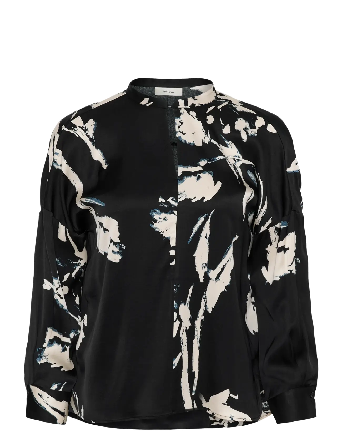 InWear MEADOWIW BLOUSE - Pluusid ja särgid - BLACK PAINTED FLOWER / black